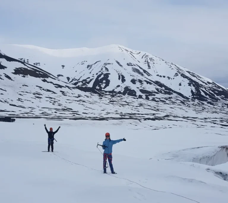 Join us for an exhilirating and different experience on Svalbard when glacier hiking through the cravasses