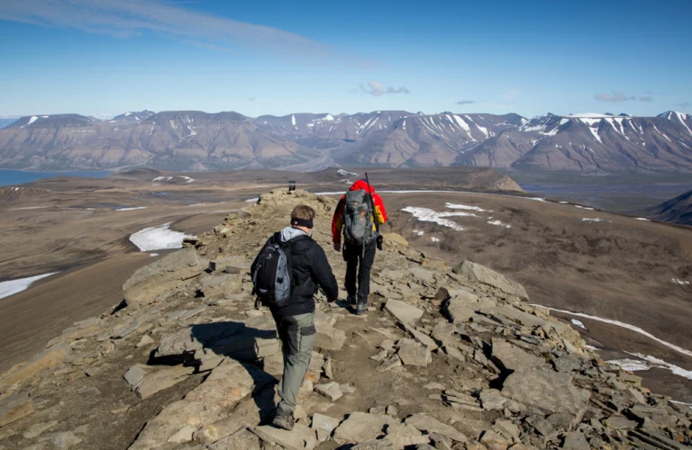 Join a private guided hiking trip to the most iconic summit on Svalbard -Trollsteinen