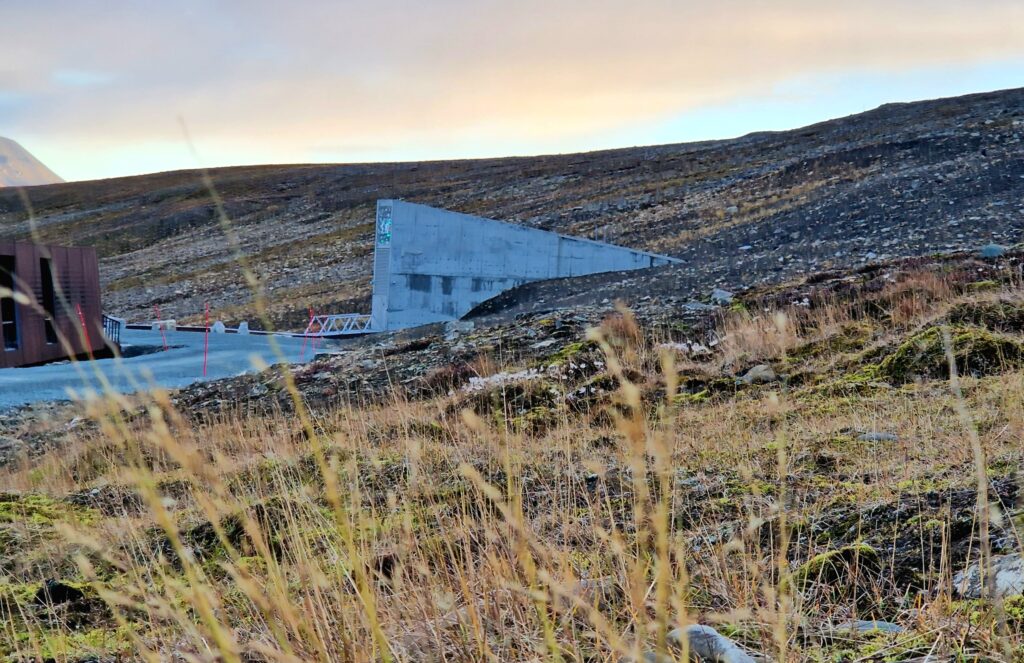 See the global seed vault placed outside of Longyearbyen on Svalbard