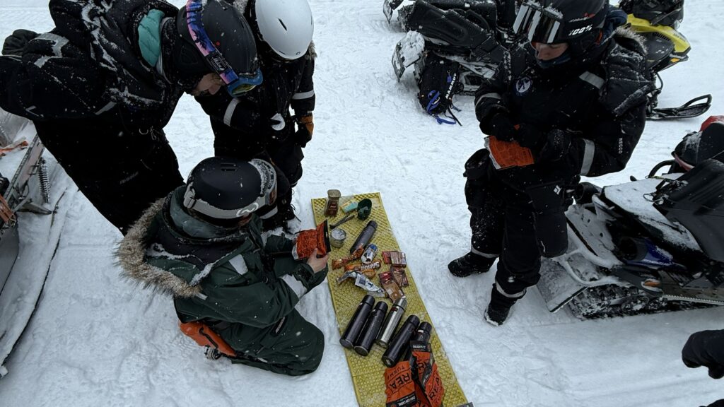 Ice climbing equipment and a break