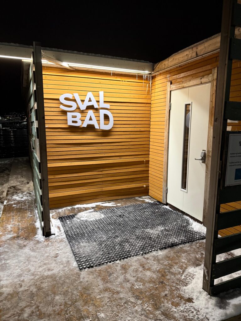 Svalbad sauna experience and polar plunge with Backyard Svalbard