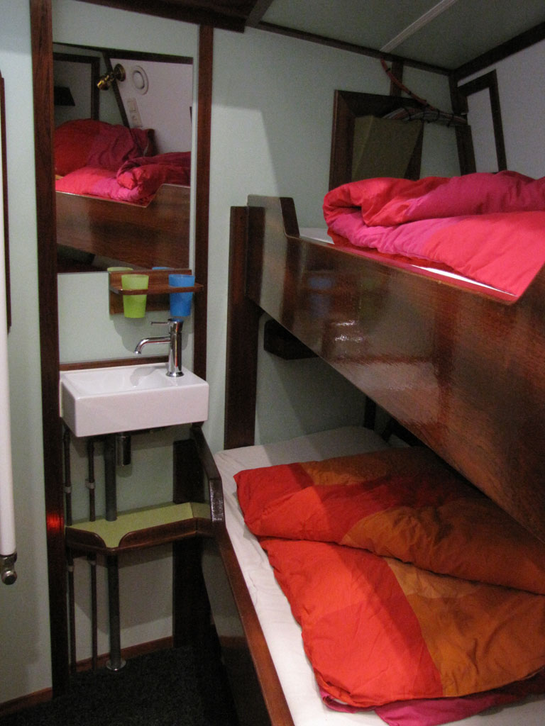 Cabin on Ocean Sherpa for the ski touring and sailing expedition on Svalbard