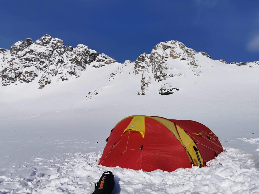 We will set camp for our Newtontoppen ski camp expedition