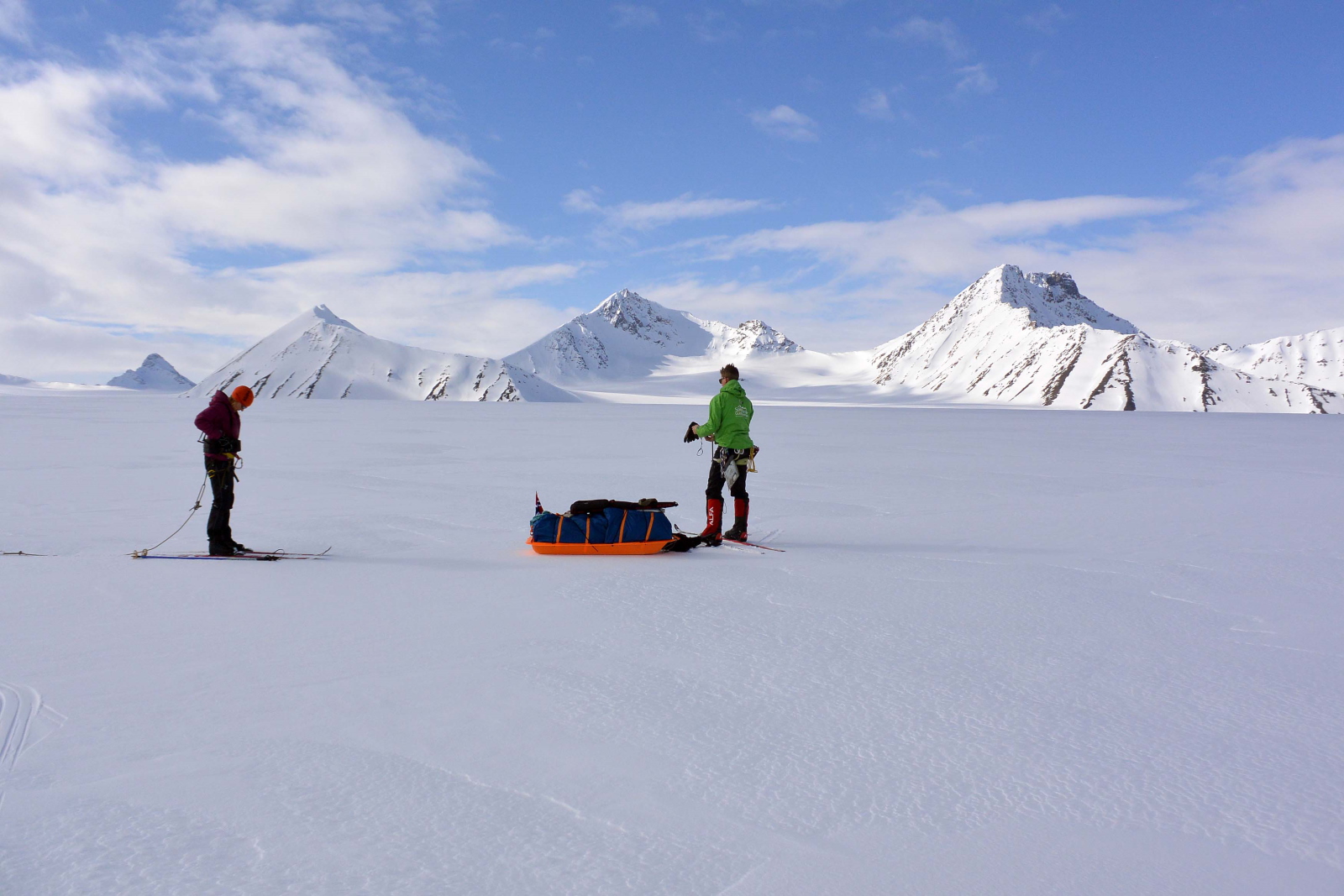 Ski expeditions from coast to coast crossing Svalbard in the Arctic