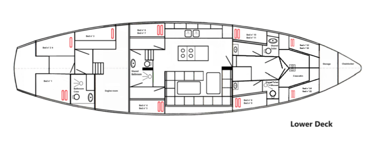 The ship Saeftinghe for ski and sail expedition on Svalbard