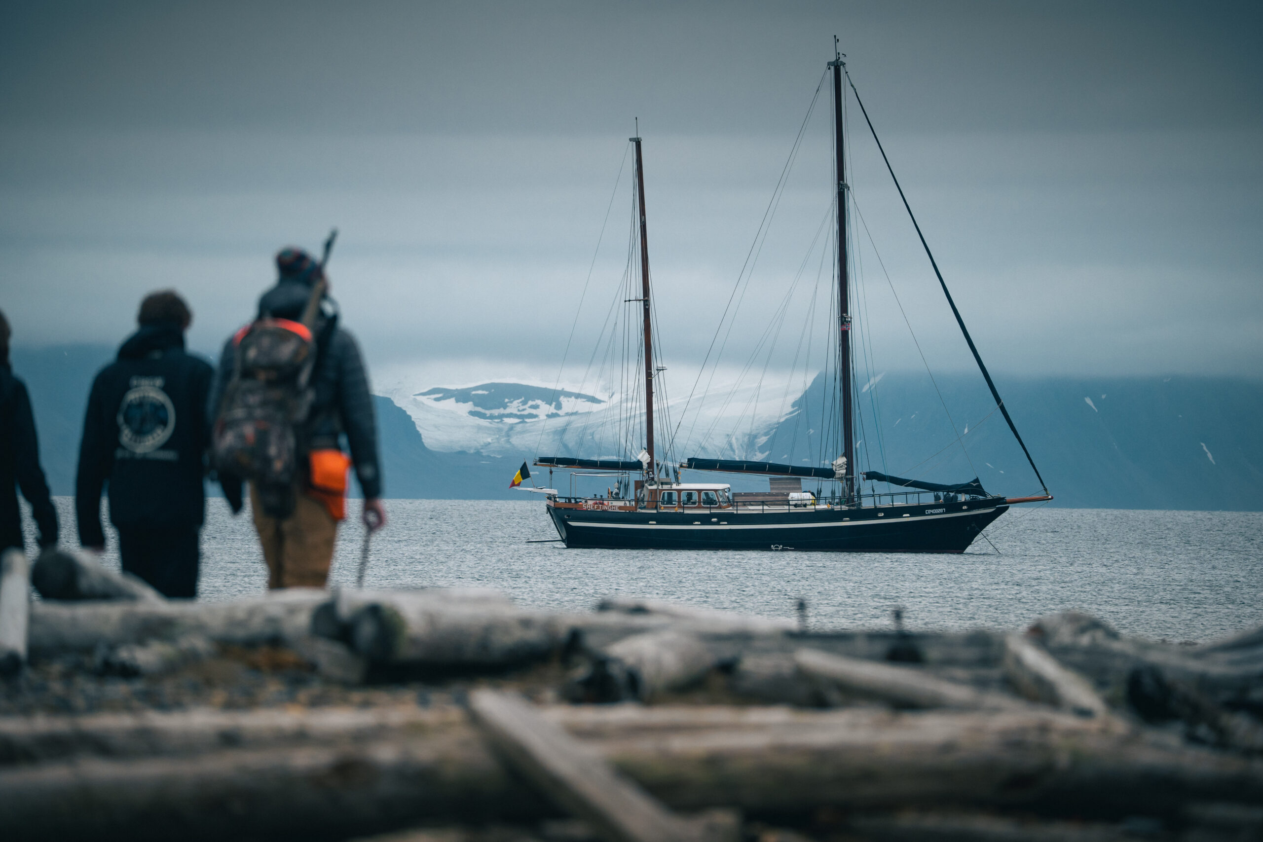 Explore Svalbards coastline from summit to sea when sailing into fjords to try Arctic backcountry skiing