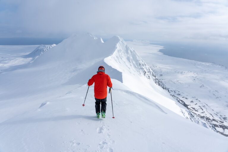 The most amazing ski touring adventure where you sail to remote fjords and mountains to create new lines. Sailing through breathtaking landscapes on the west coast.