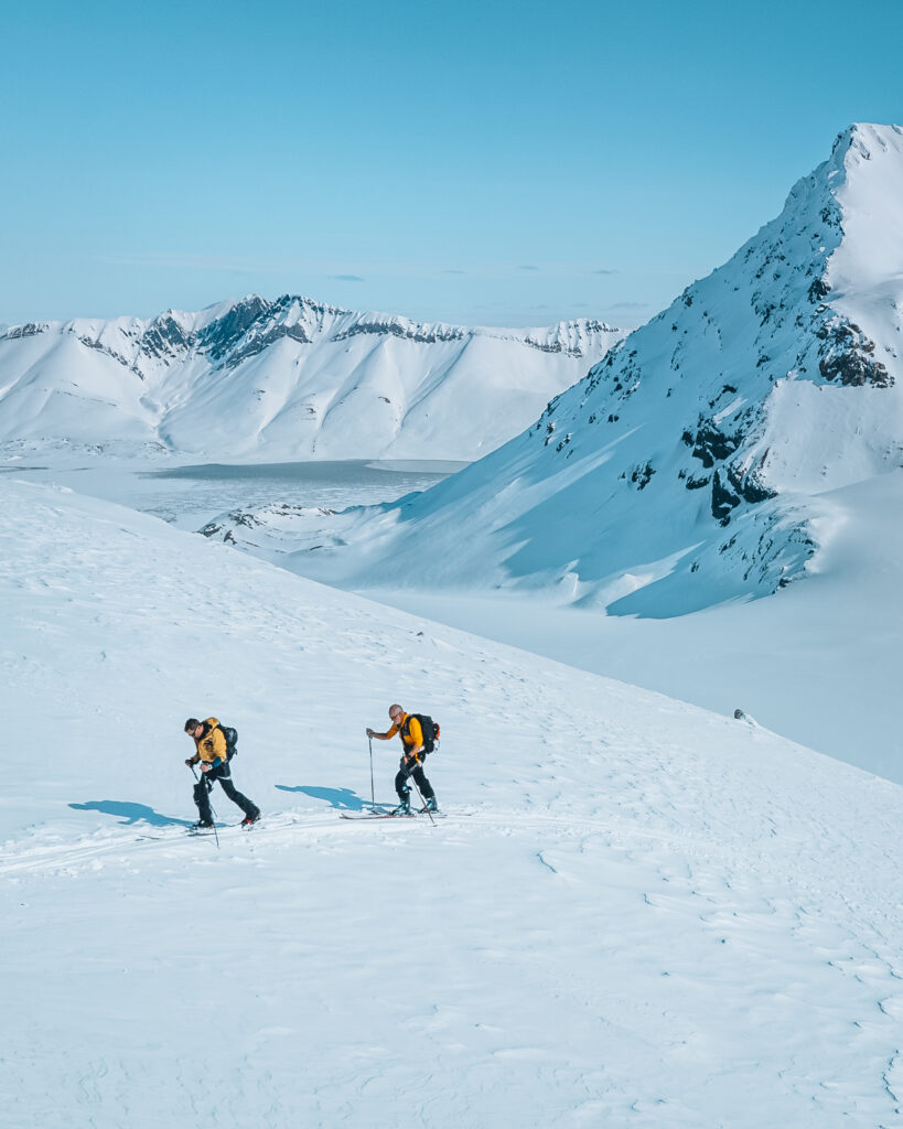 Experience ski touring on Svalbard in your pace that doesn't follow an itinerary.