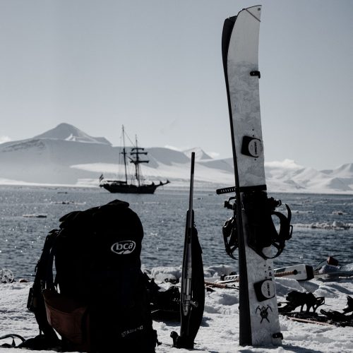 Ski rental and Arctic ski touring in the backcountry of Svalbard with Backyard Svalbard