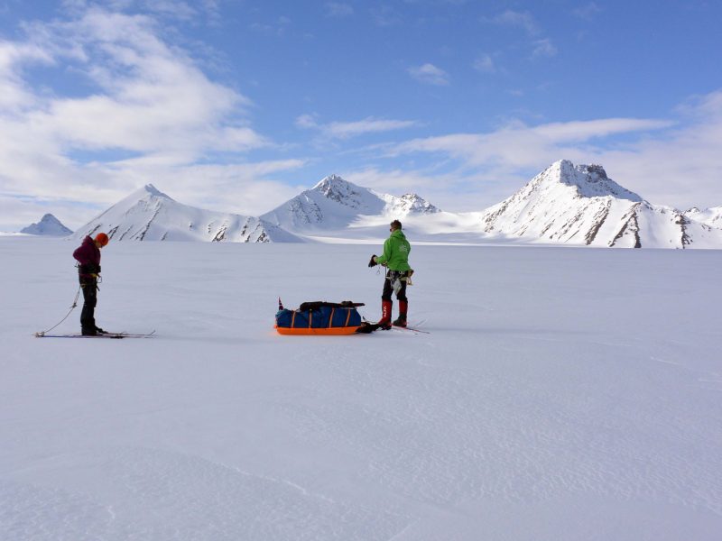 Ski expeditions from coast to coast crossing Svalbard in the Arctic