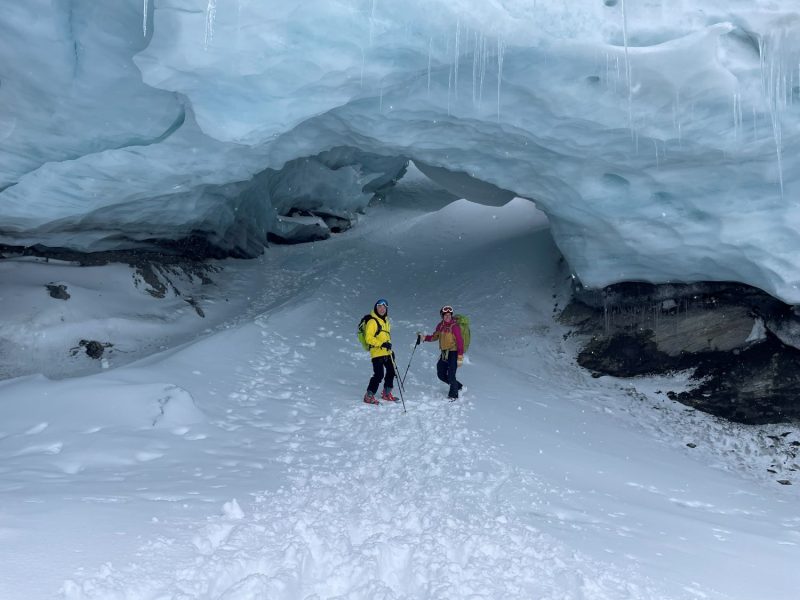 Ski touring from summit to sea in Svalbard backcountry