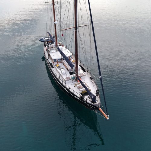 Experience the backyard of this remote island when you go ski touring and sailing along the coast