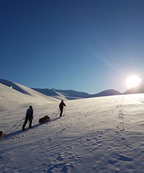 Join us on a ski and pulk expedition into the heart of Svalbard's wilderness